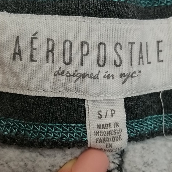 AEROPOSTALE Gray Sweatpants w/Turquoise Emblem, S - Picture 5 of 6